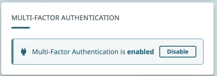 MFA activated