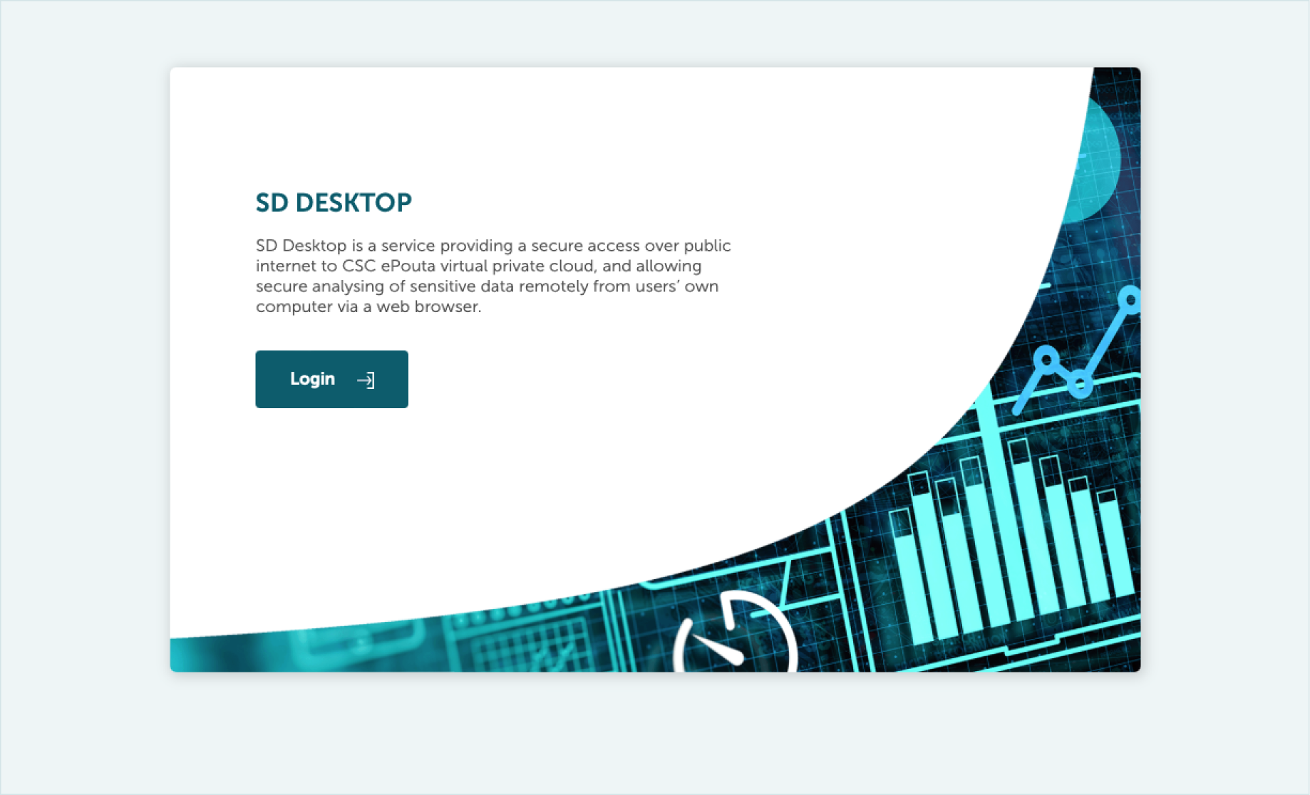 SD Desktop Login page