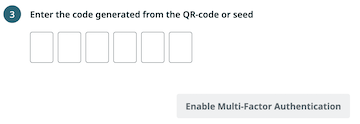 fill in 6-digit code